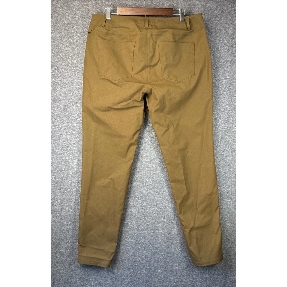 Lululemon ABC Bonded‎ Twill Pant Slim Mens 35x31 Khaki Technical Chino LM5AN2S